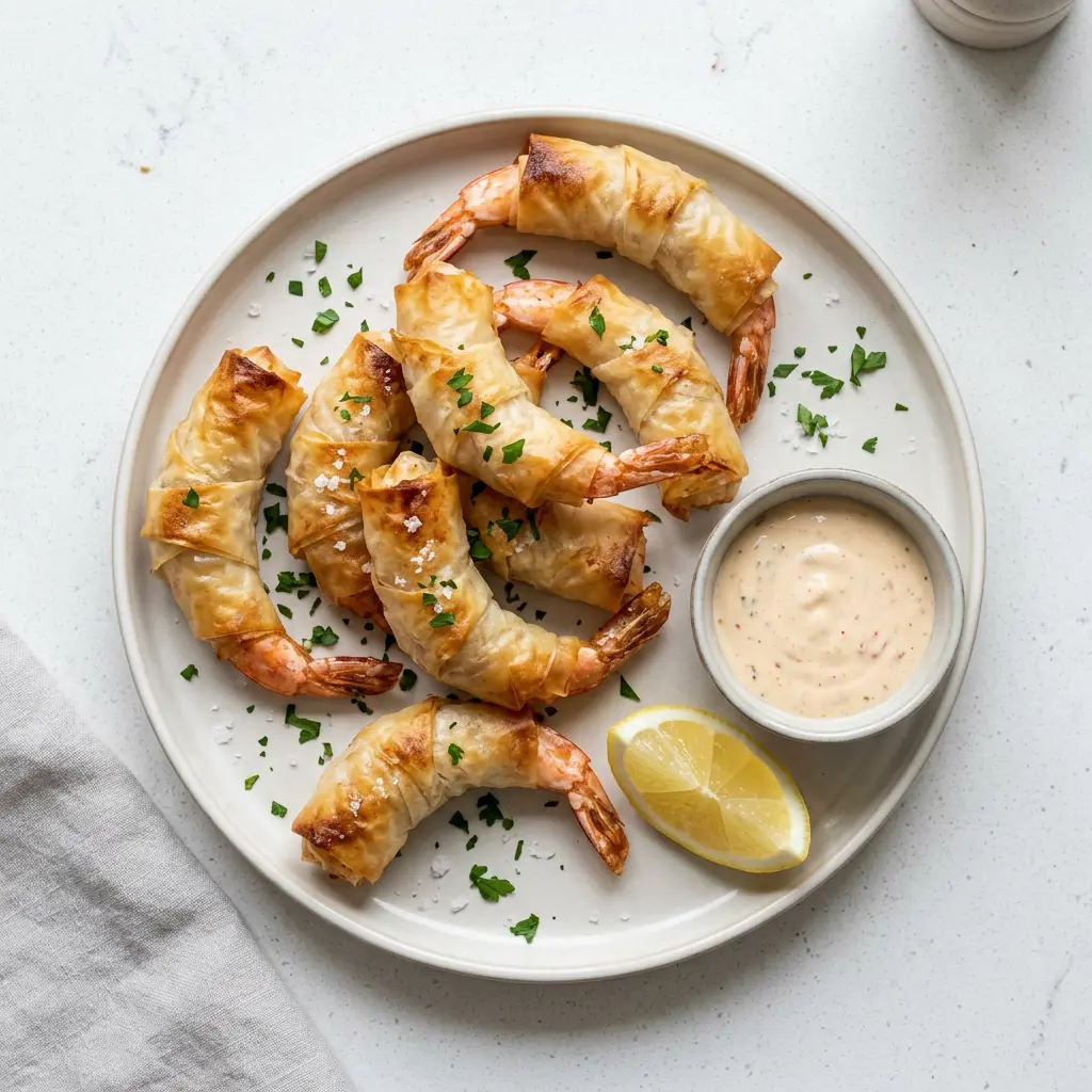 Photo of Air Fryer Battered Prawns cooked in the air fryer