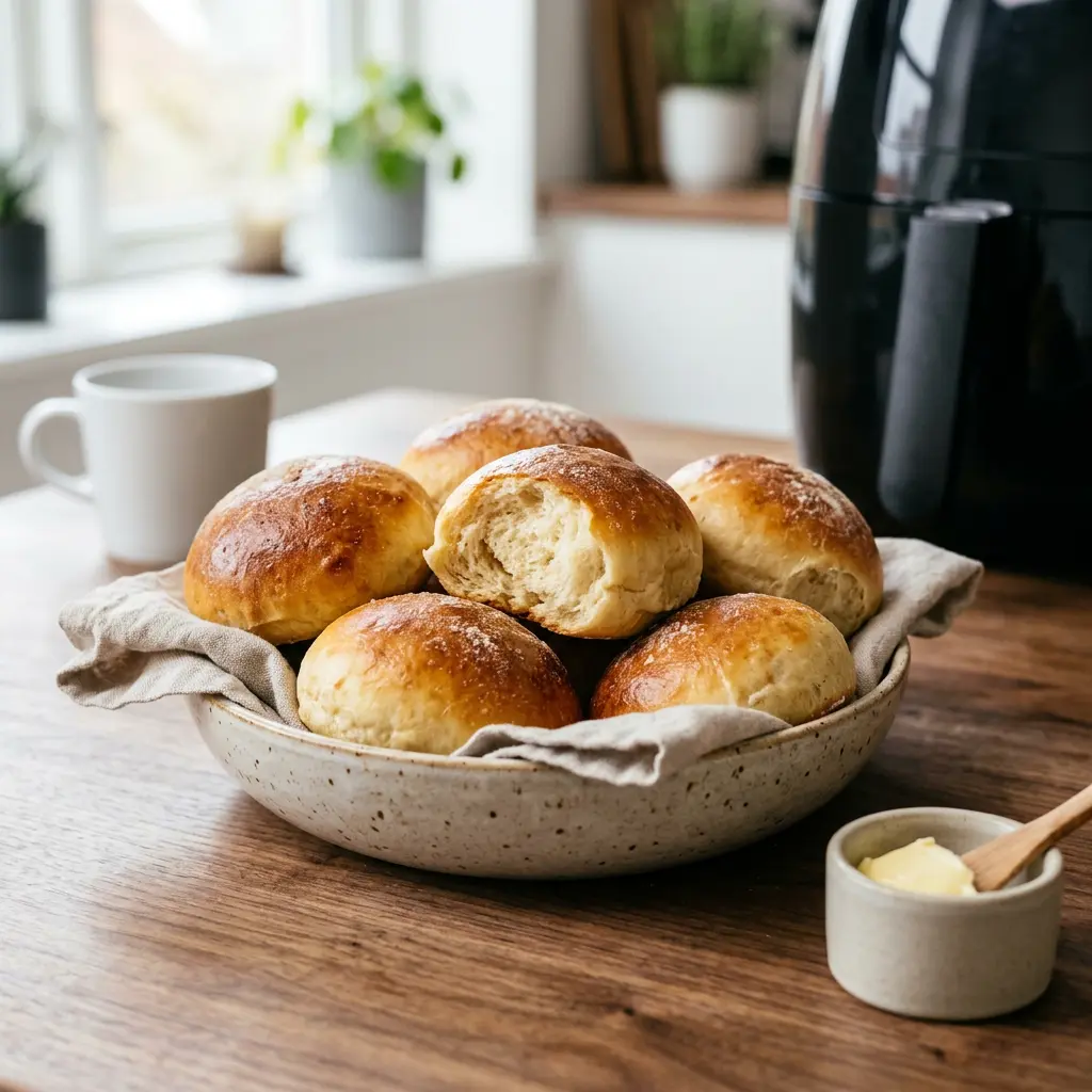 Photo of Air Fryer Bread Rolls cooked in the air fryer