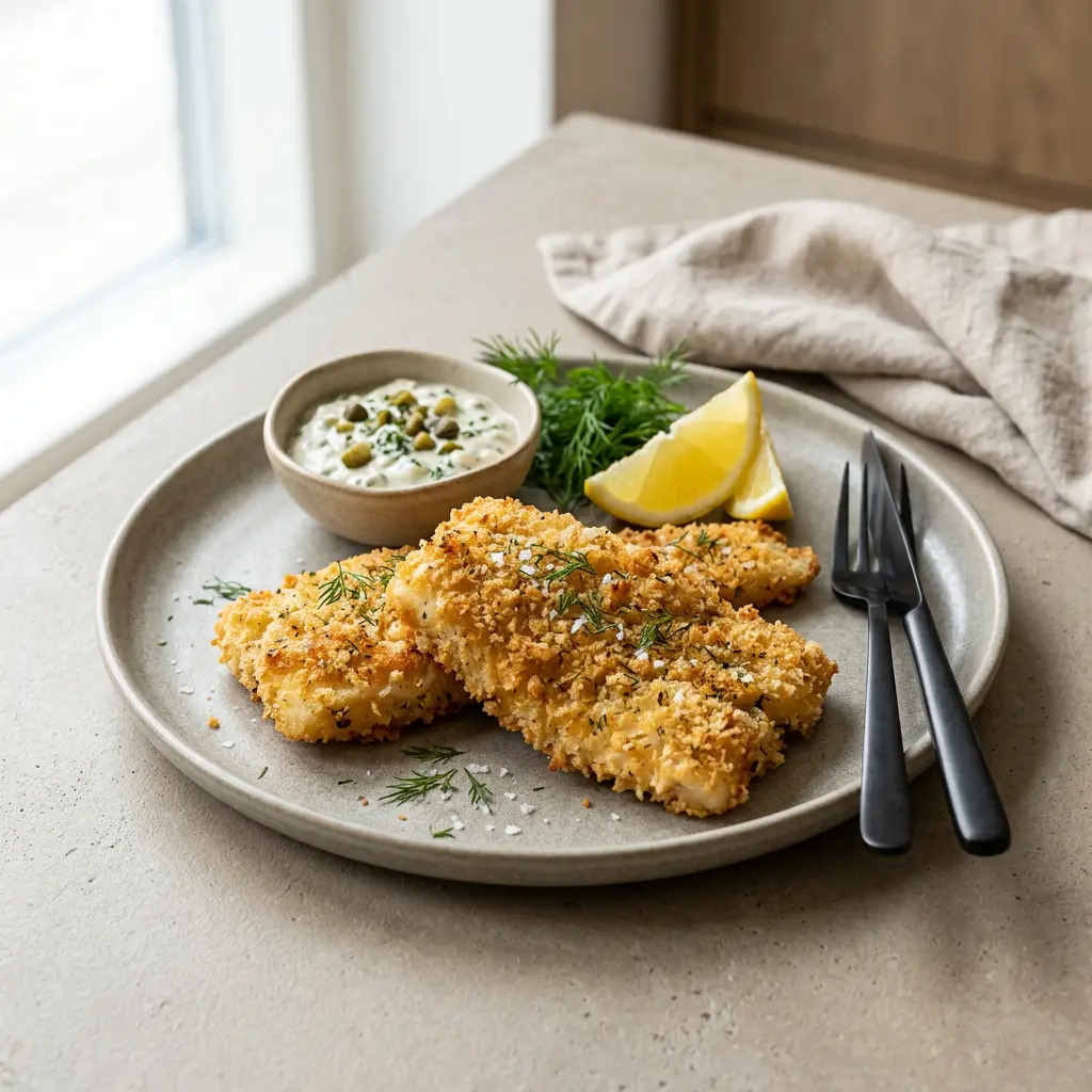 Photo of Air Fryer Breaded Fish cooked in the air fryer
