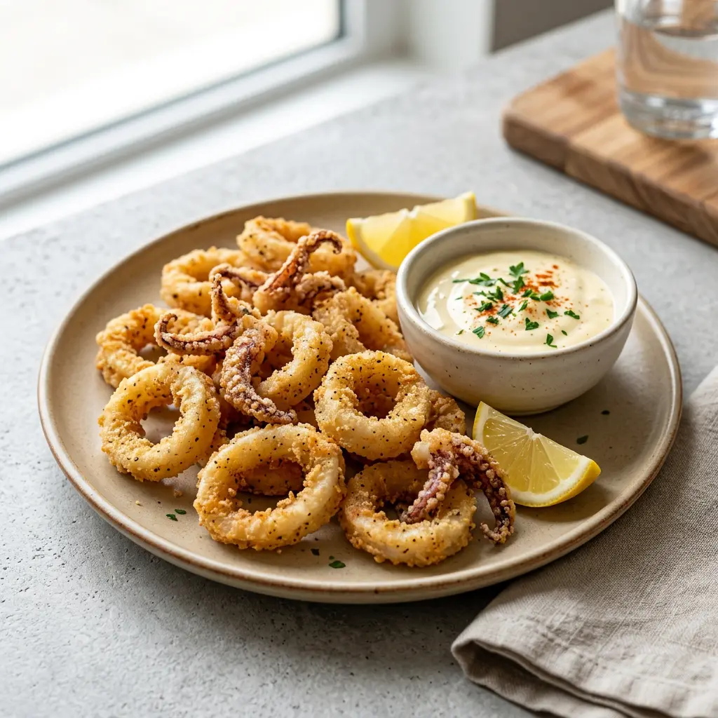Photo of Air Fryer Calamari cooked in the air fryer