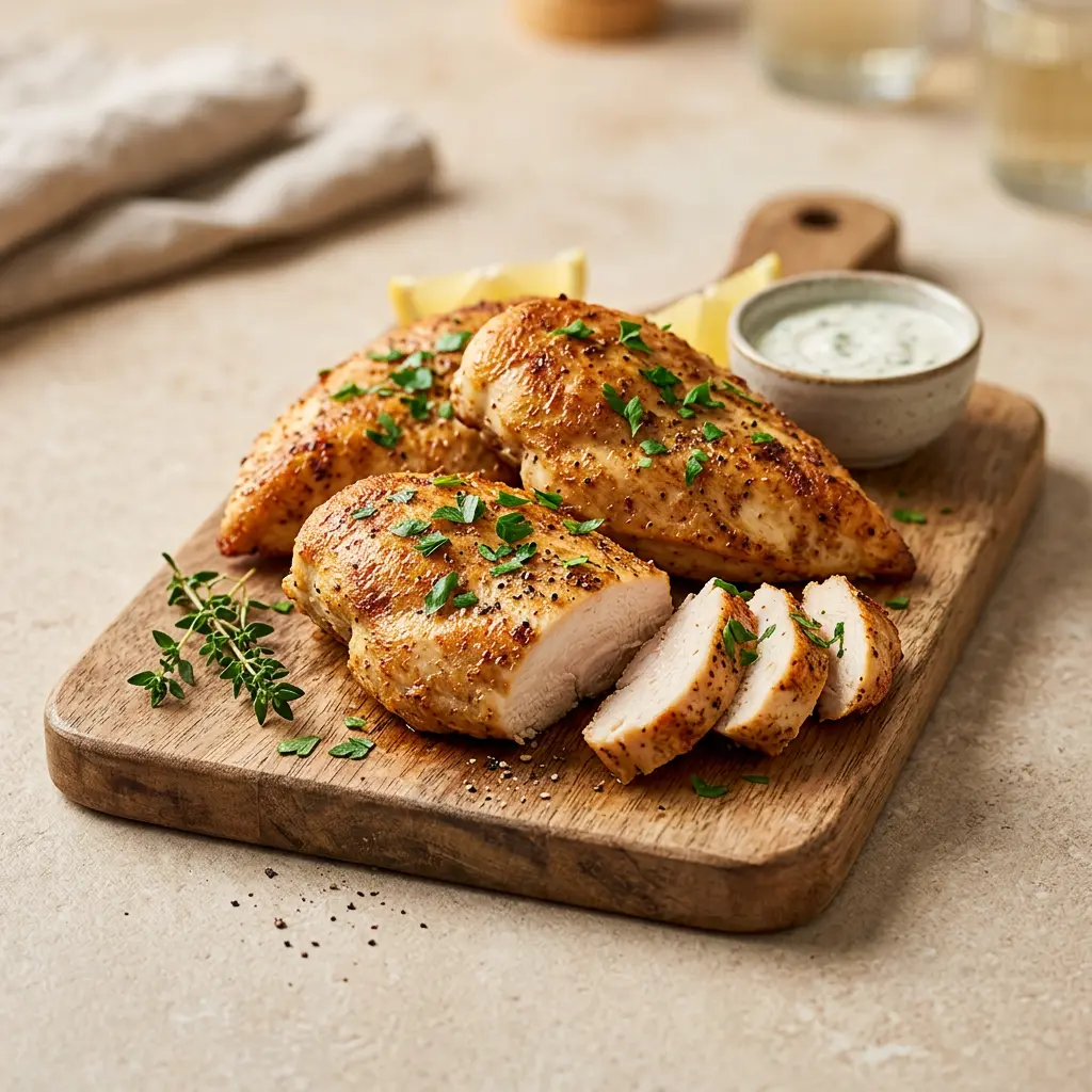 Photo of Air Fryer Chicken Breast cooked in the air fryer