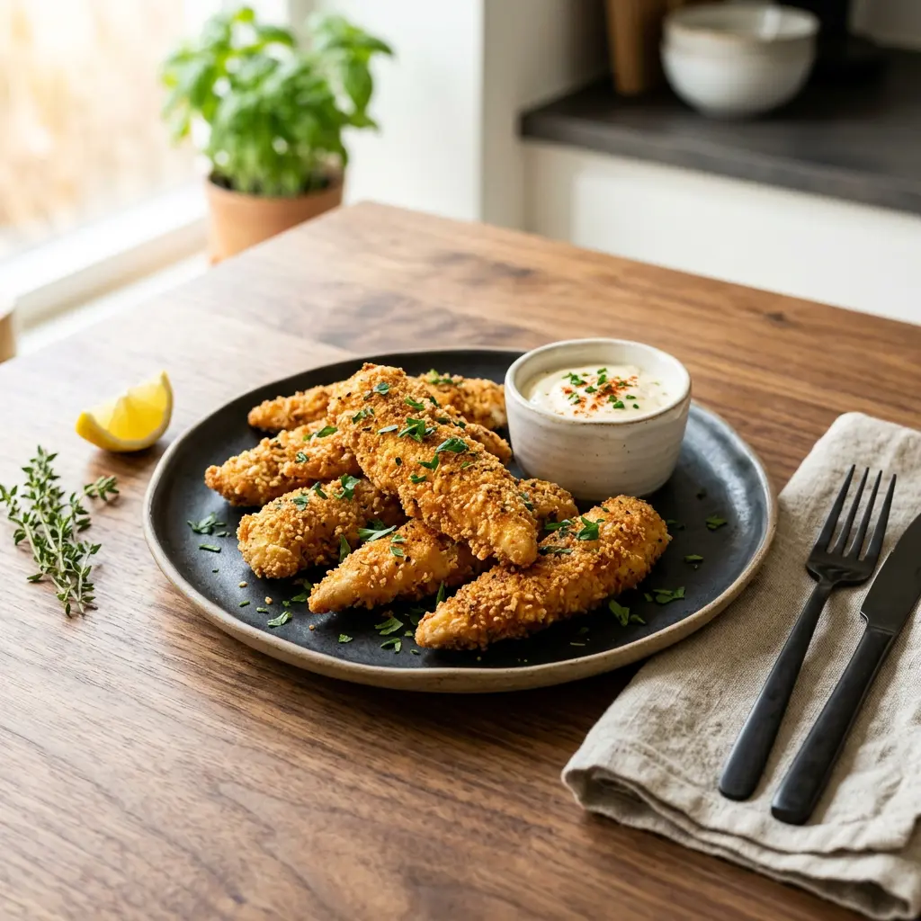 Photo of Air Fryer Chicken Tenderloins cooked in the air fryer
