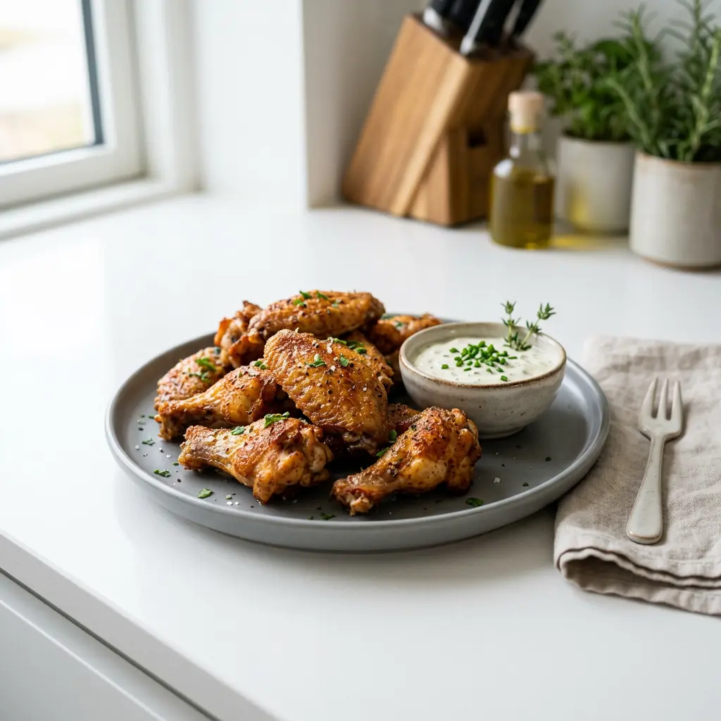 Photo of Air Fryer Chicken Wings cooked in the air fryer