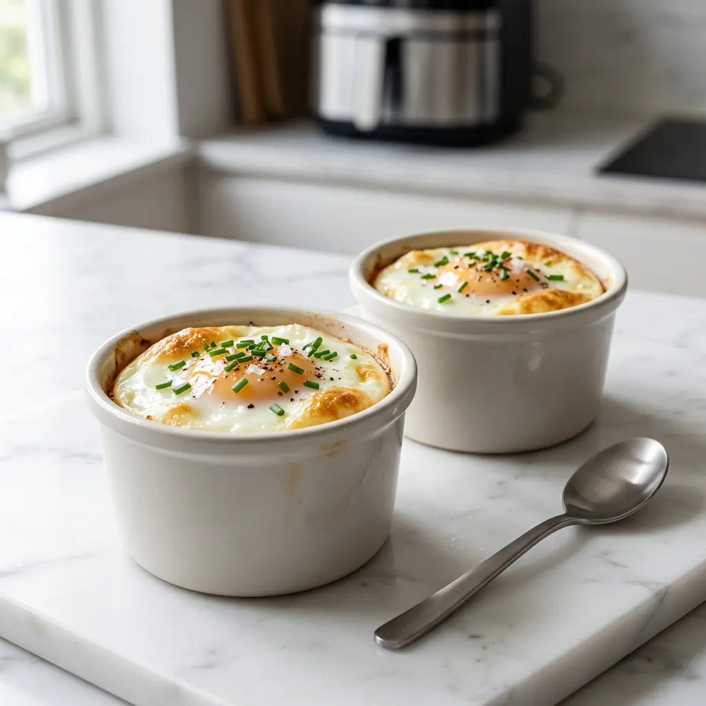 Photo of Air Fryer Eggs cooked in the air fryer