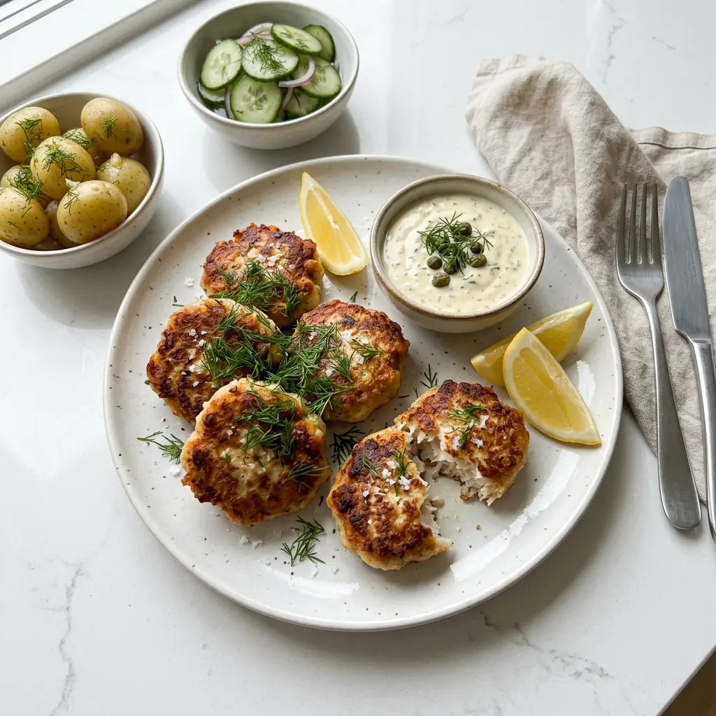 Photo of Air Fryer Fish Cakes cooked in the air fryer
