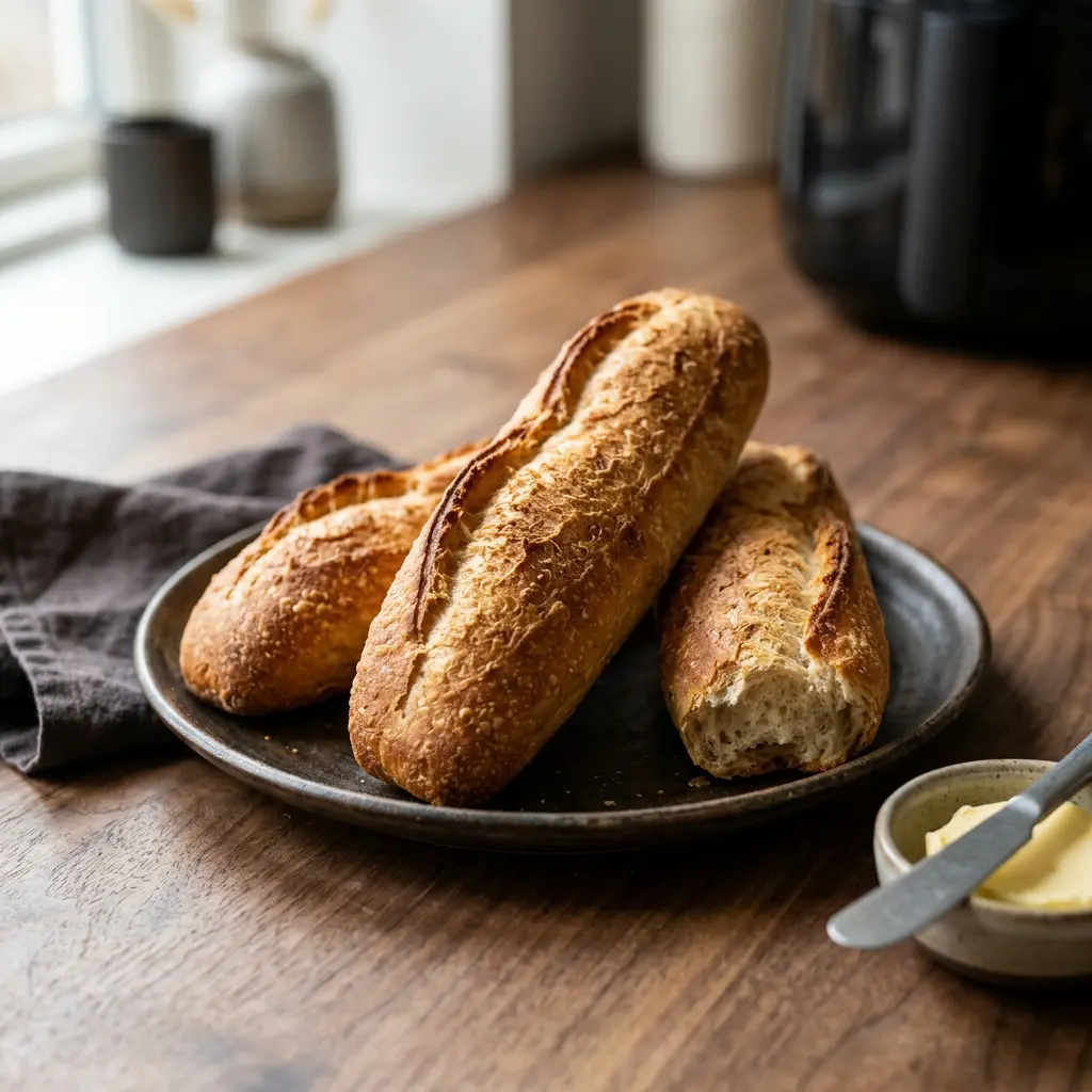 Photo of Air Fryer Frozen Baguettes cooked in the air fryer