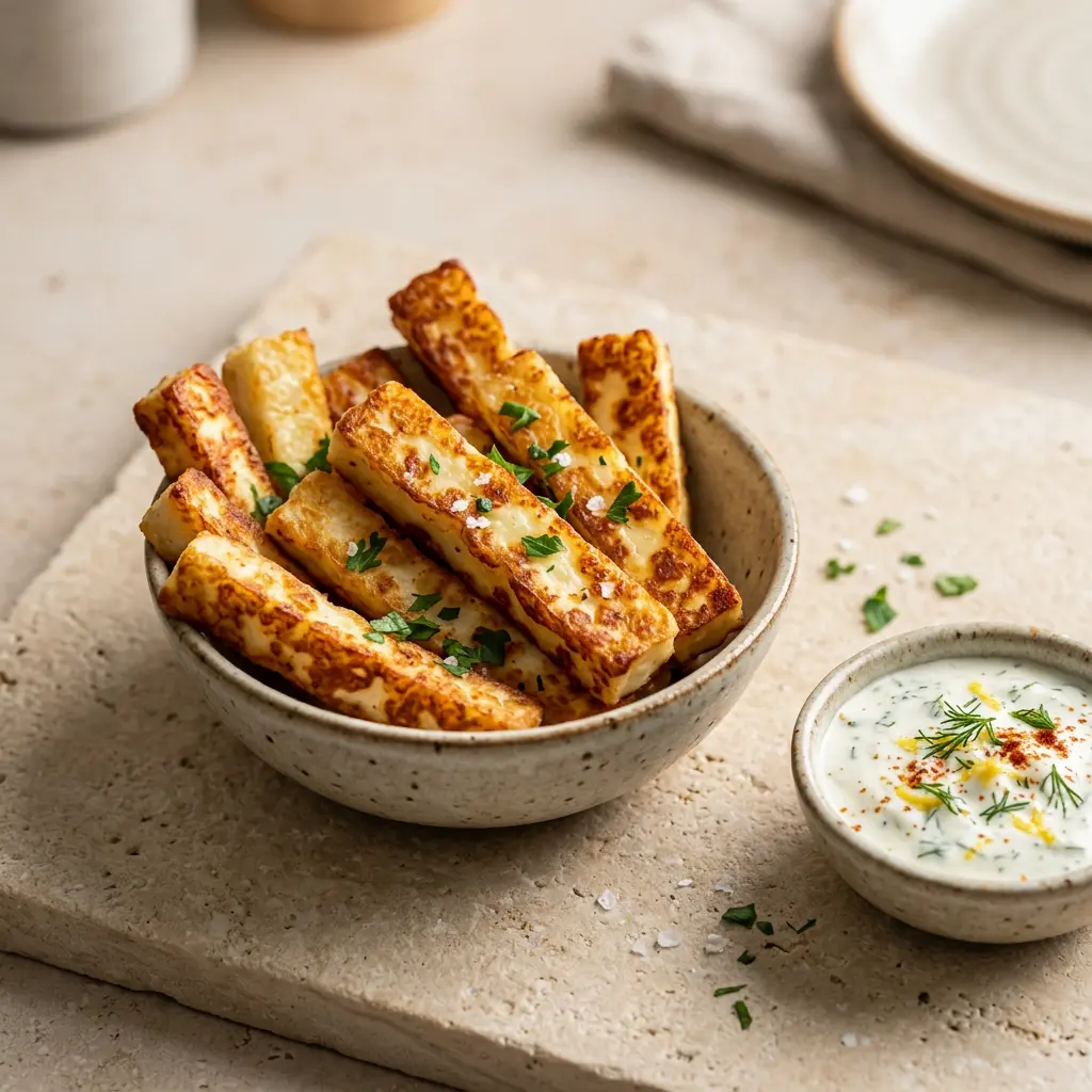 Photo of Air Fryer Halloumi Fries cooked in the air fryer