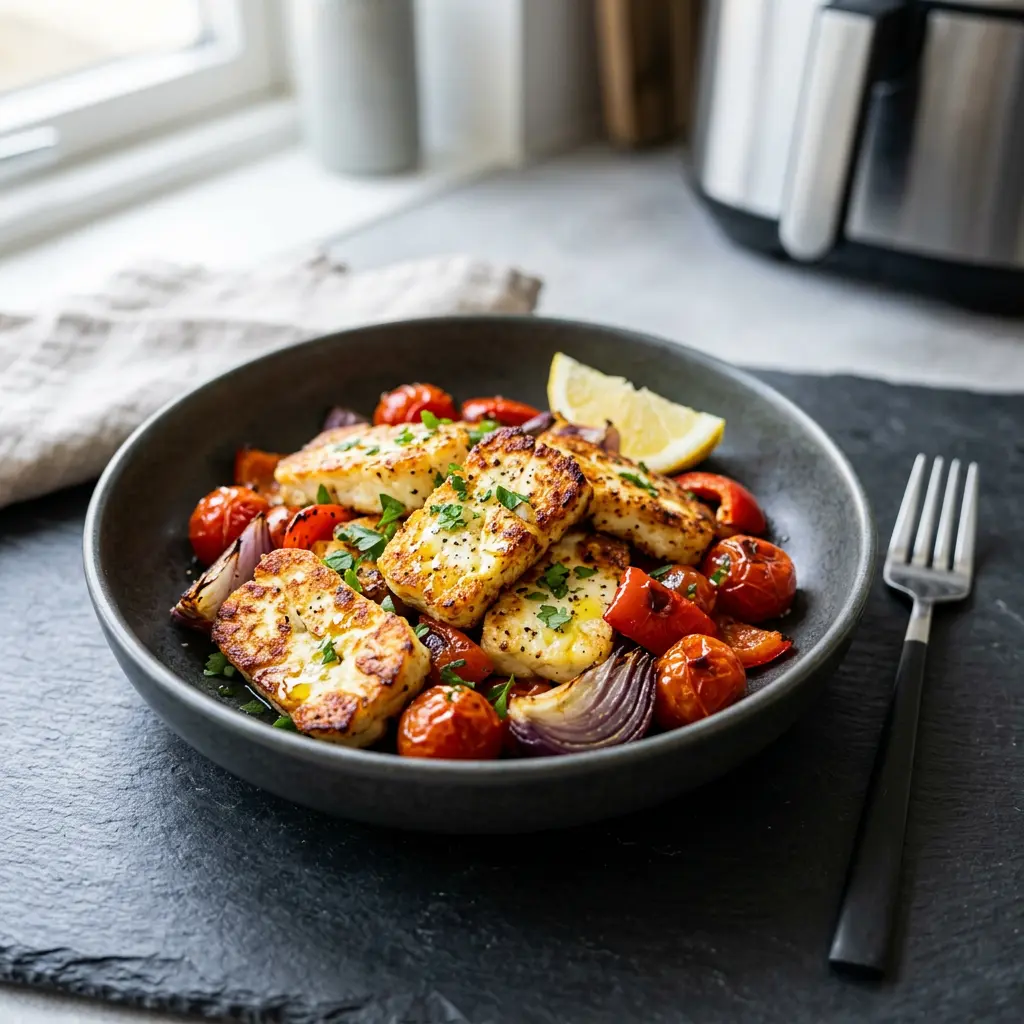 Photo of Air Fryer Halloumi cooked in the air fryer