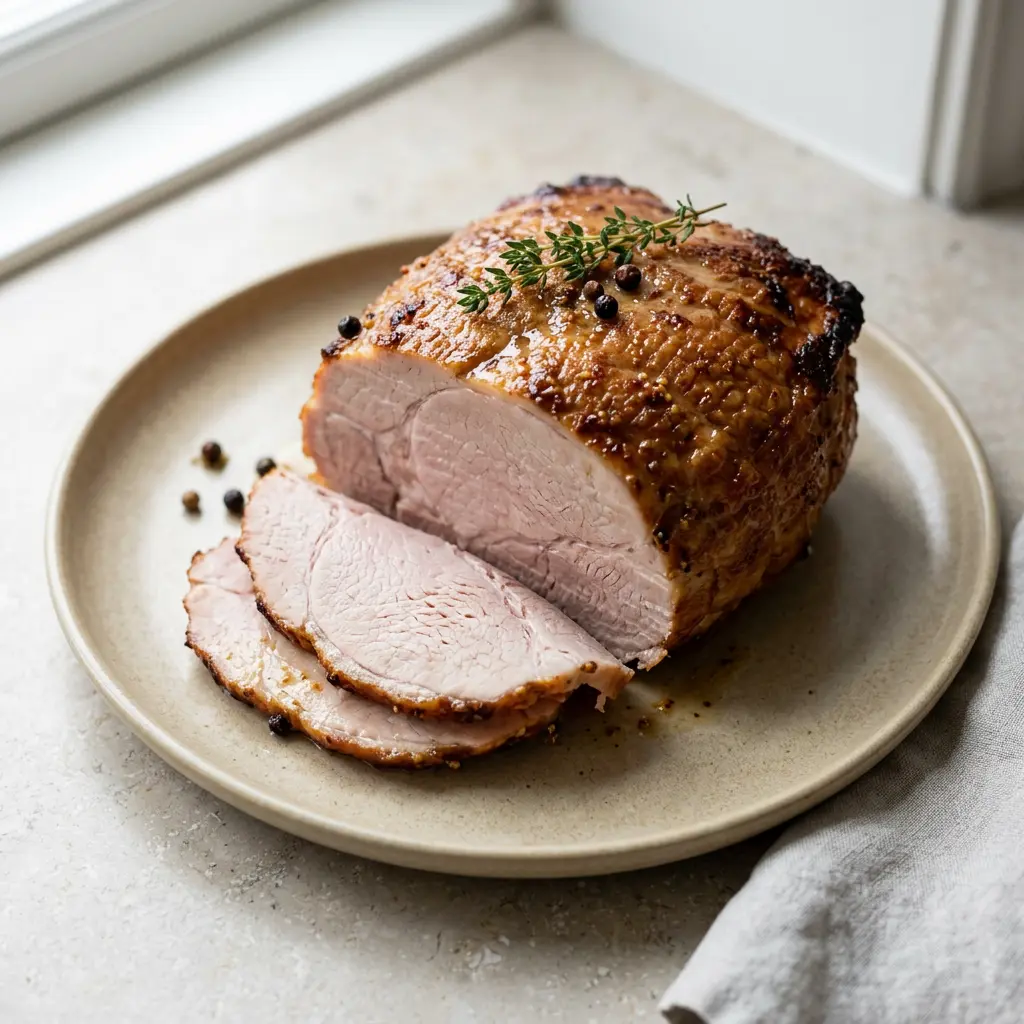 Photo of Air Fryer Ham cooked in the air fryer