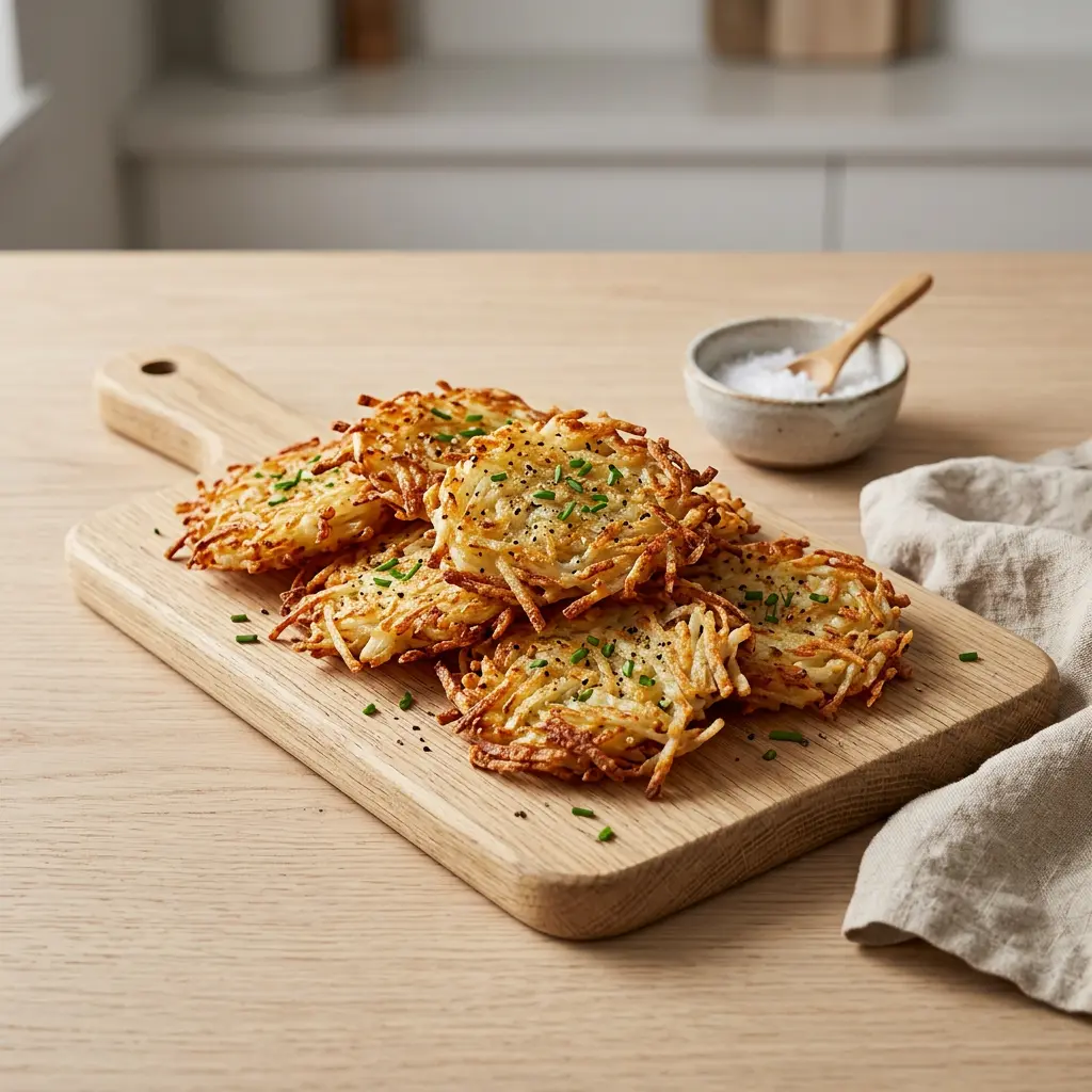 Photo of Air Fryer Hash Browns cooked in the air fryer