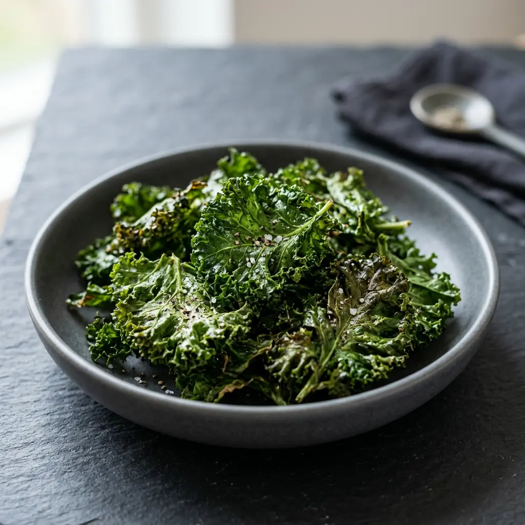 Photo of Air Fryer Kale cooked in the air fryer