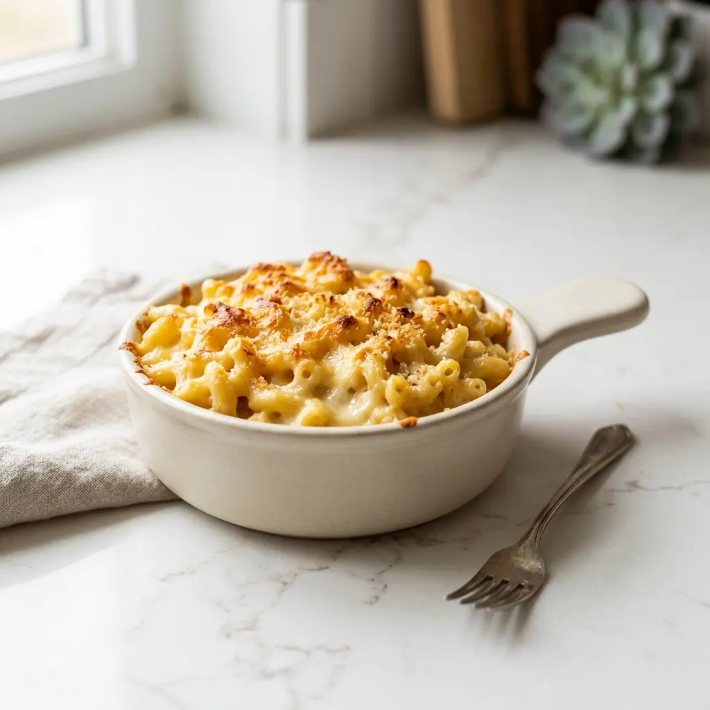Photo of Air Fryer Mac and Cheese cooked in the air fryer