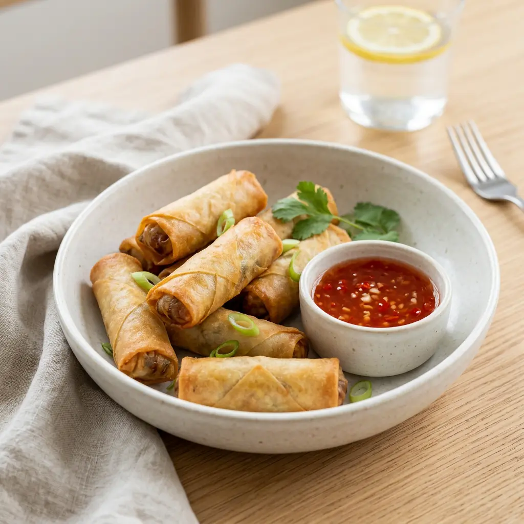 Photo of Air Fryer Mini Spring Rolls cooked in the air fryer