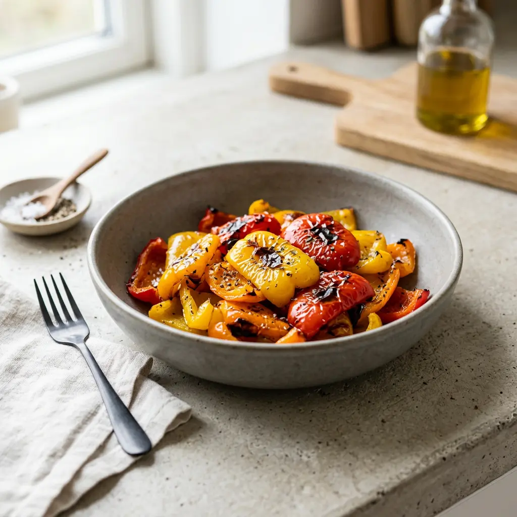 Photo of Air Fryer Peppers cooked in the air fryer