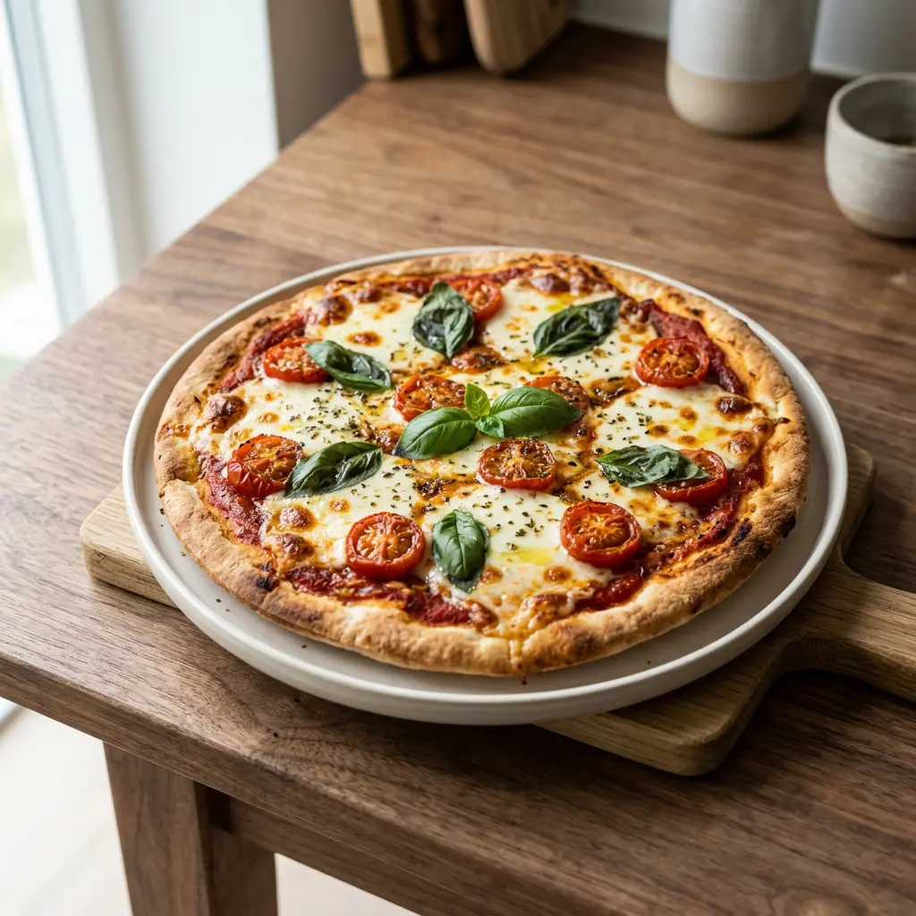 Photo of Air Fryer Pitta Pizza cooked in the air fryer
