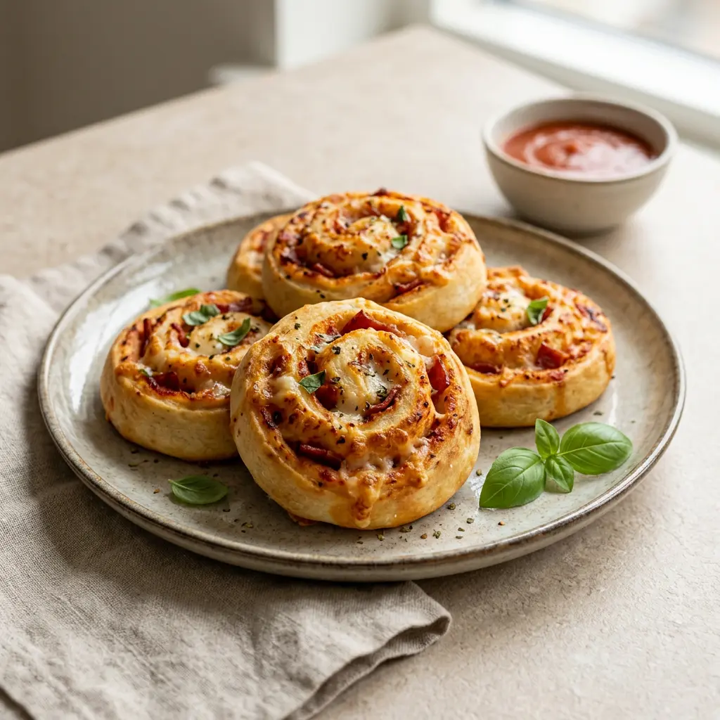 Photo of Air Fryer Pizza Pinwheels cooked in the air fryer