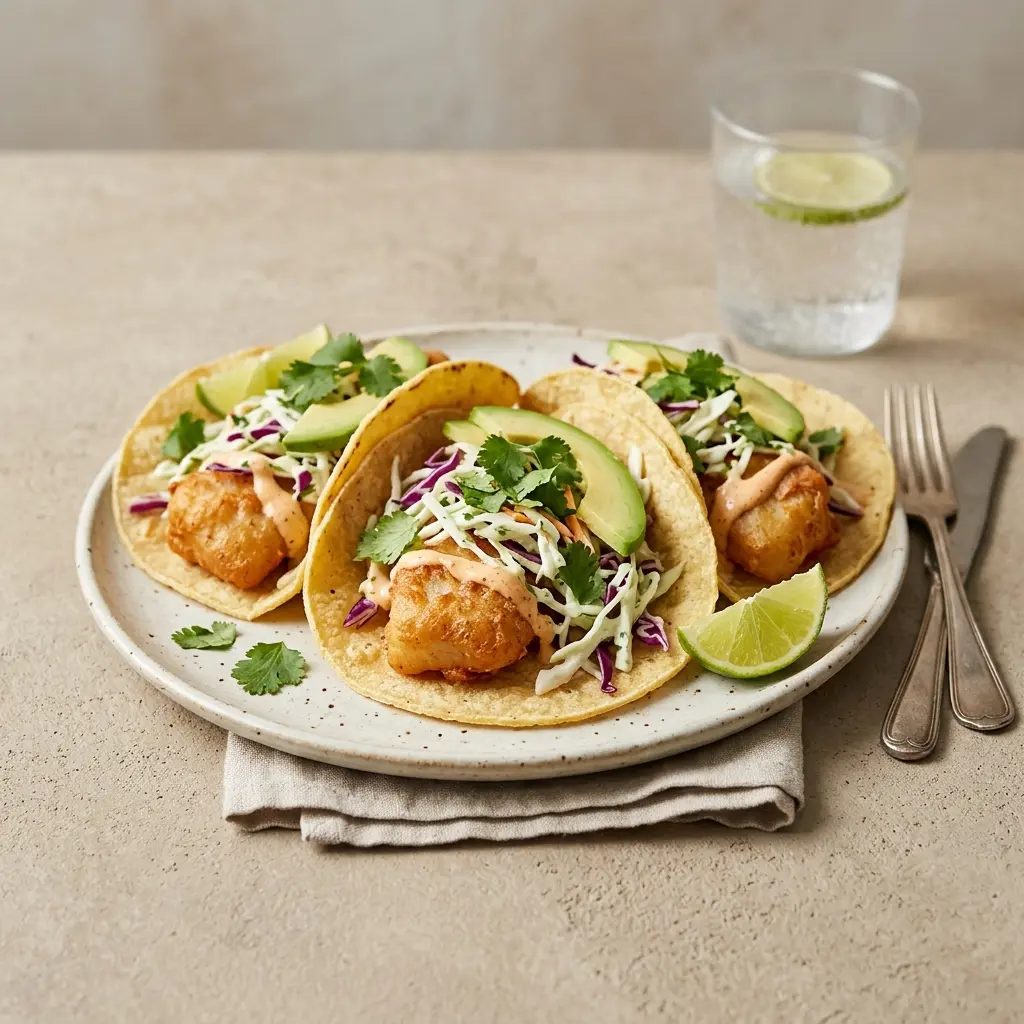 Photo of the finished dish for the recipe Baja Fish Tacos