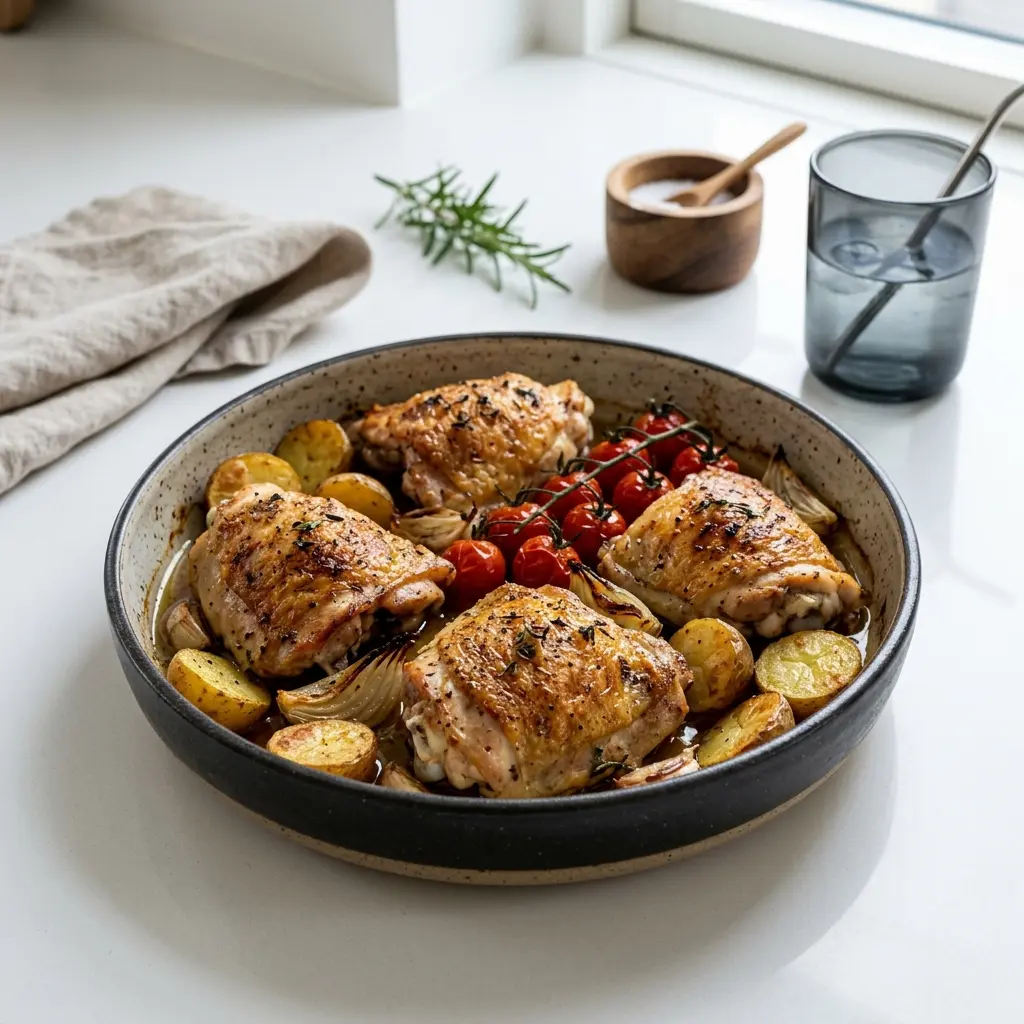 Photo of the finished dish for the recipe Baked Chicken Thighs