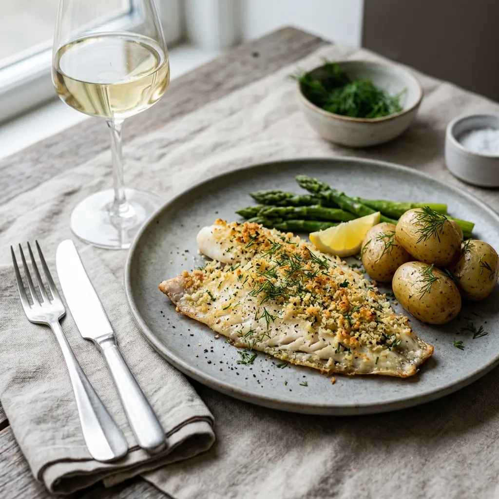 Photo of the finished dish for the recipe Baked Plaice Fillet