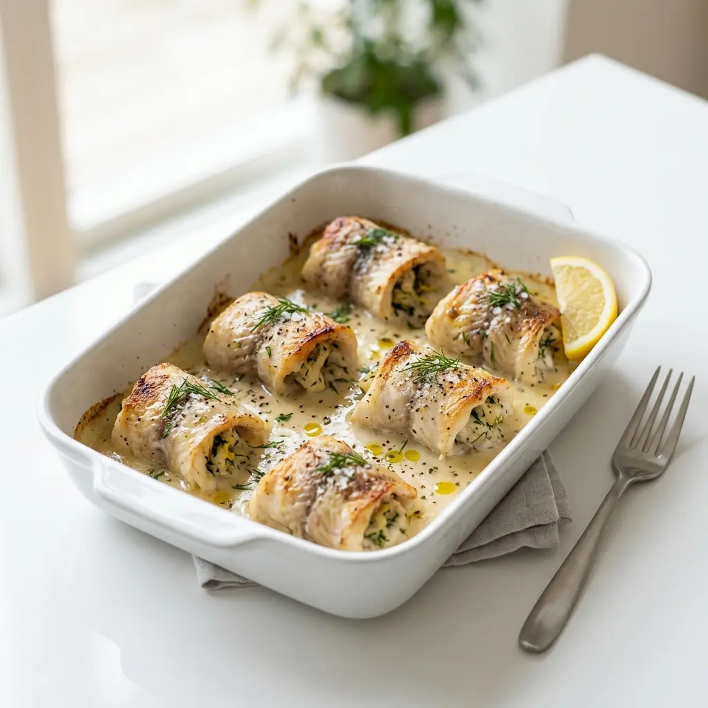 Photo of the bread or dough recipe Baked Plaice Rolls