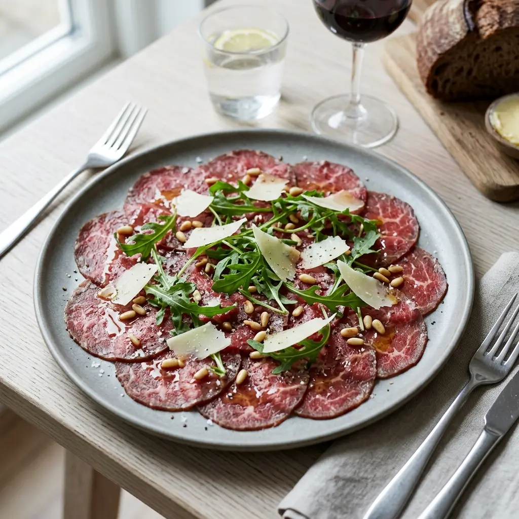 Photo of the finished dish for the recipe Beef Carpaccio