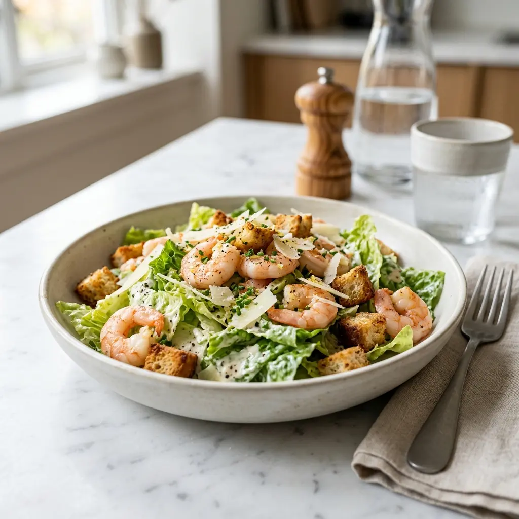 Photo of the salad recipe Caesar Salad with Prawns