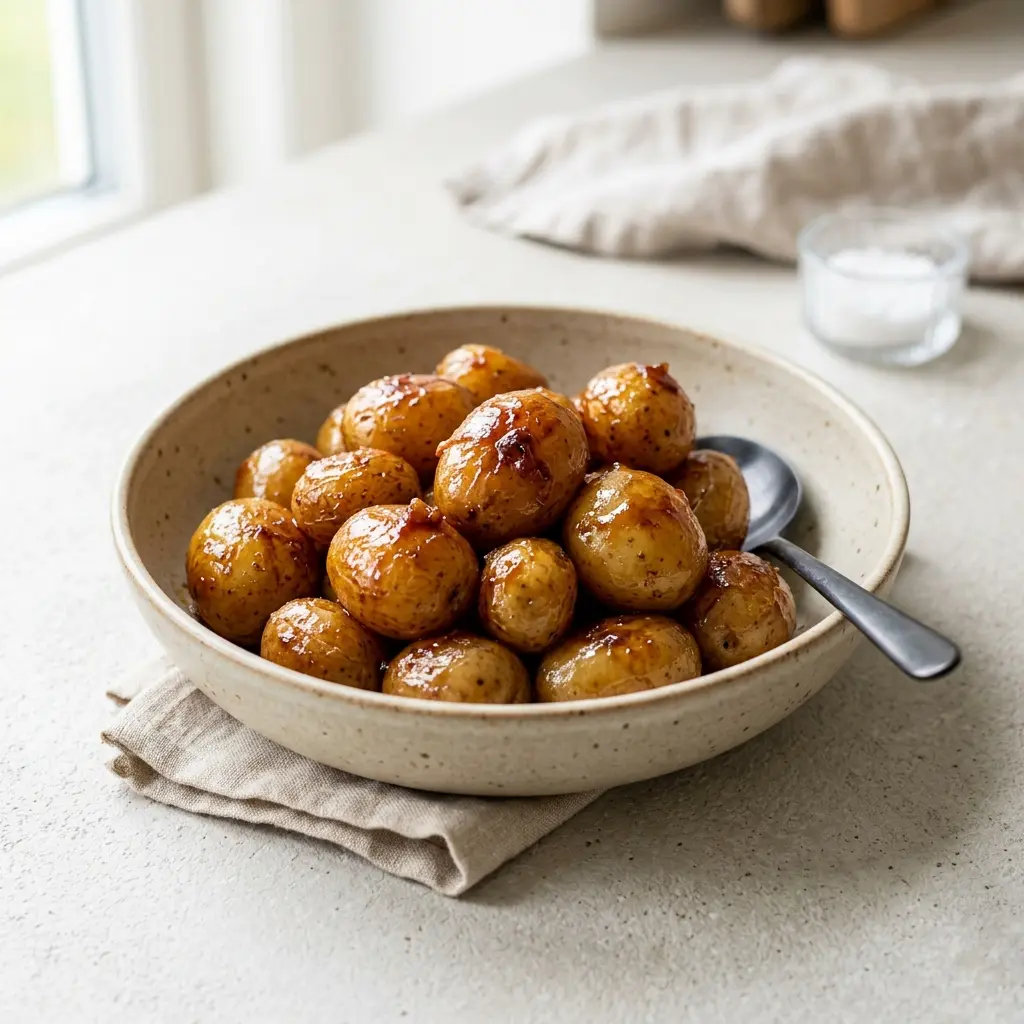 Photo of the finished dish for the recipe Caramelised Potatoes