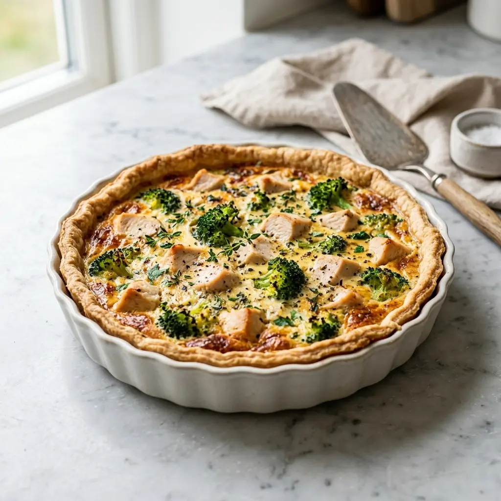 Photo of the finished dish for the recipe Chicken and Broccoli Pie