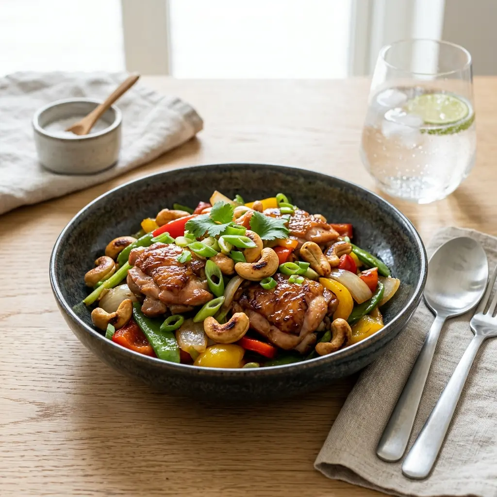 Photo of the finished dish for the recipe Chicken with Cashew Nuts