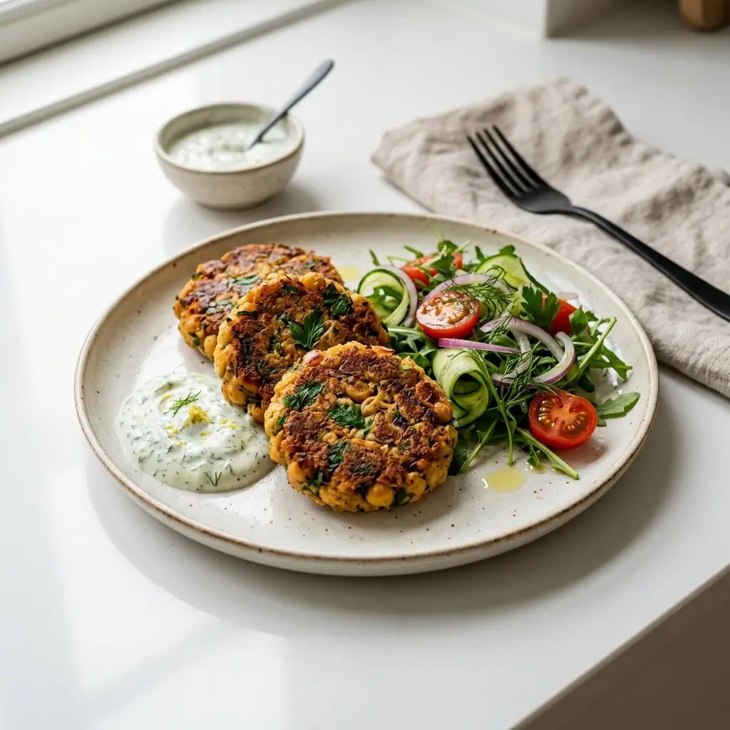 Photo of the finished dish for the recipe Chickpea Burgers