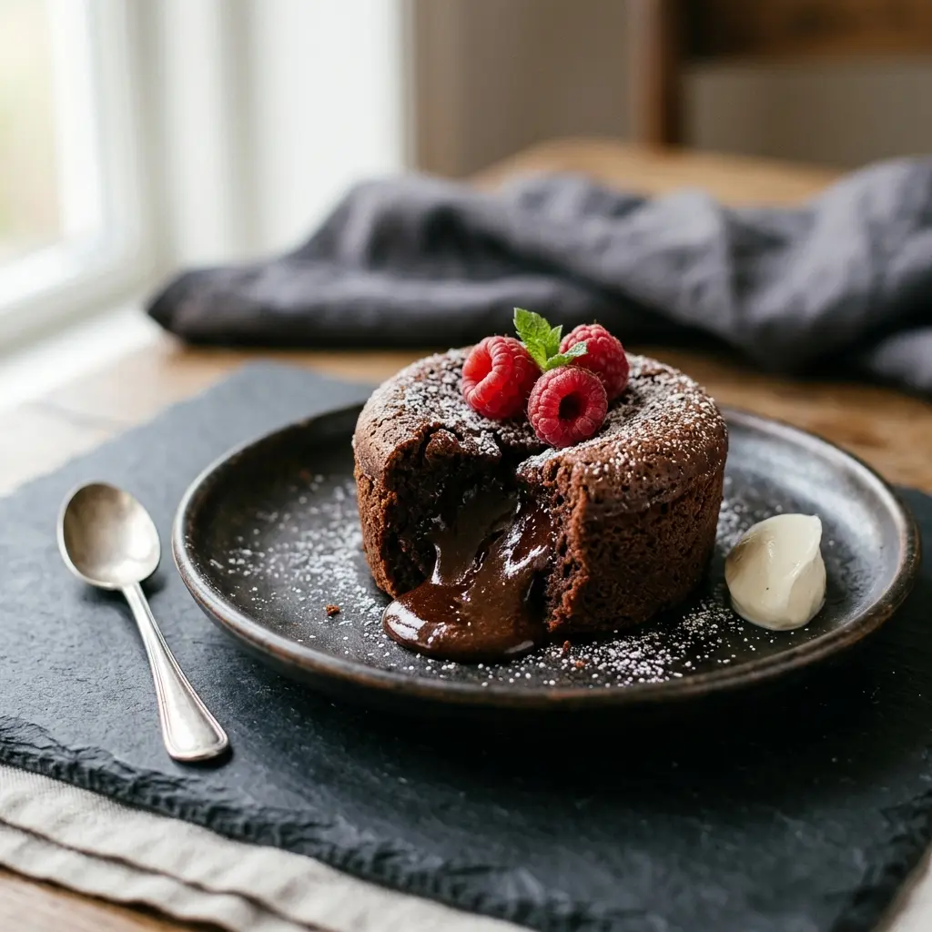 Photo of the finished dish for the recipe Chocolate Fondant