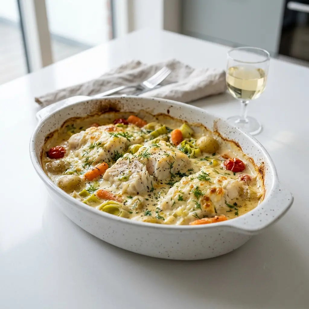 Photo of the sauce or side recipe Cod Bake with Cream Sauce