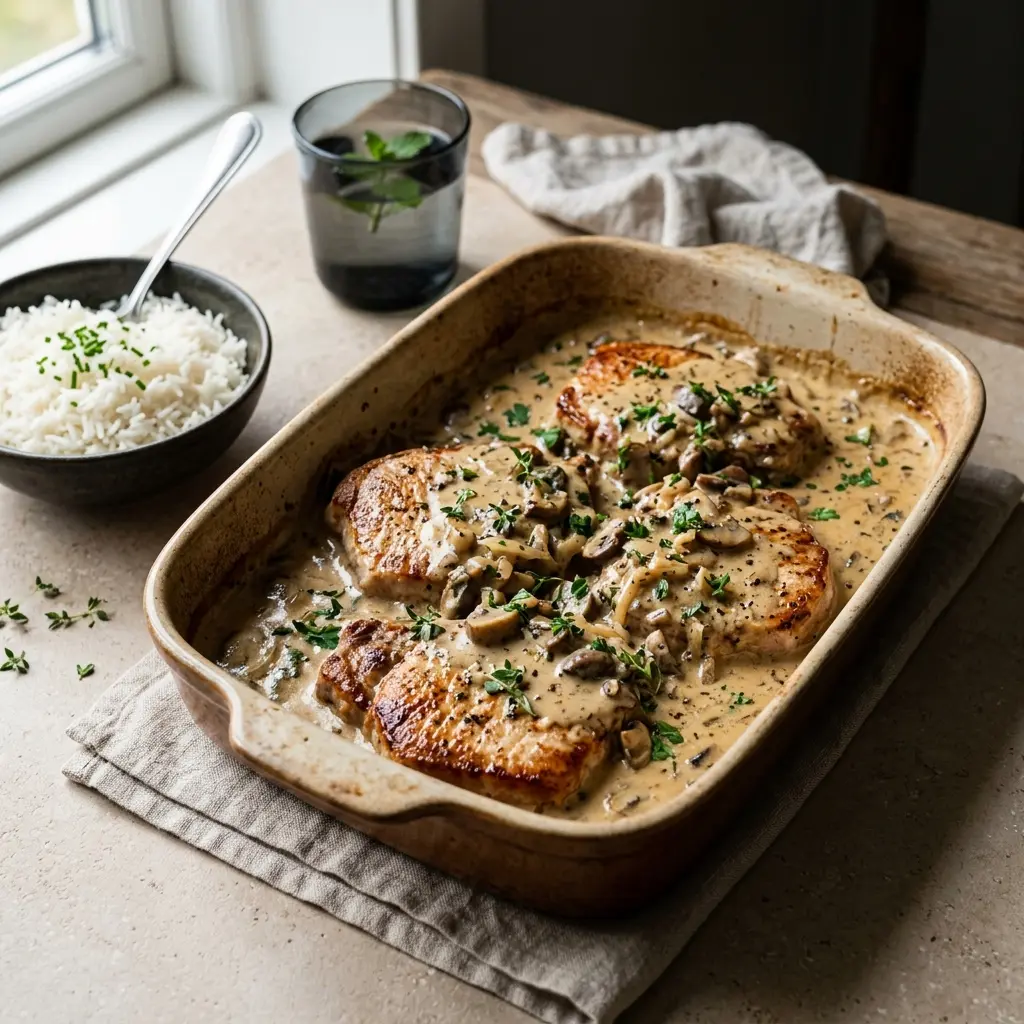Photo of the finished dish for the recipe Creamy Pork Chop Bake