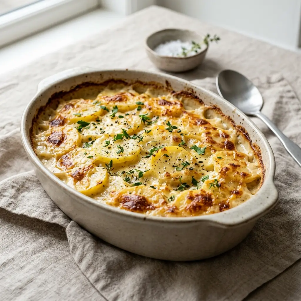 Photo of the finished dish for the recipe Dauphinoise Potatoes with Garlic