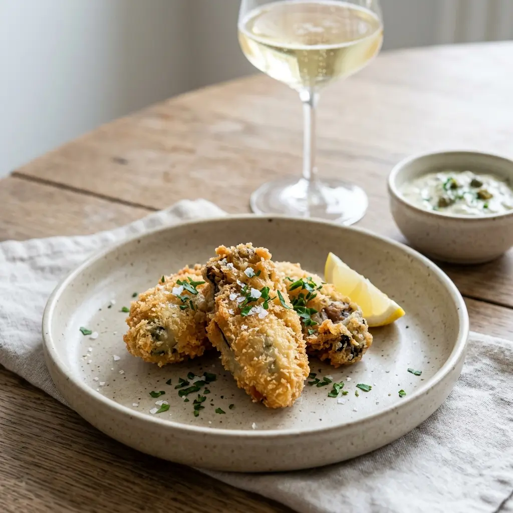 Photo of the finished dish for the recipe Deep-Fried Oysters
