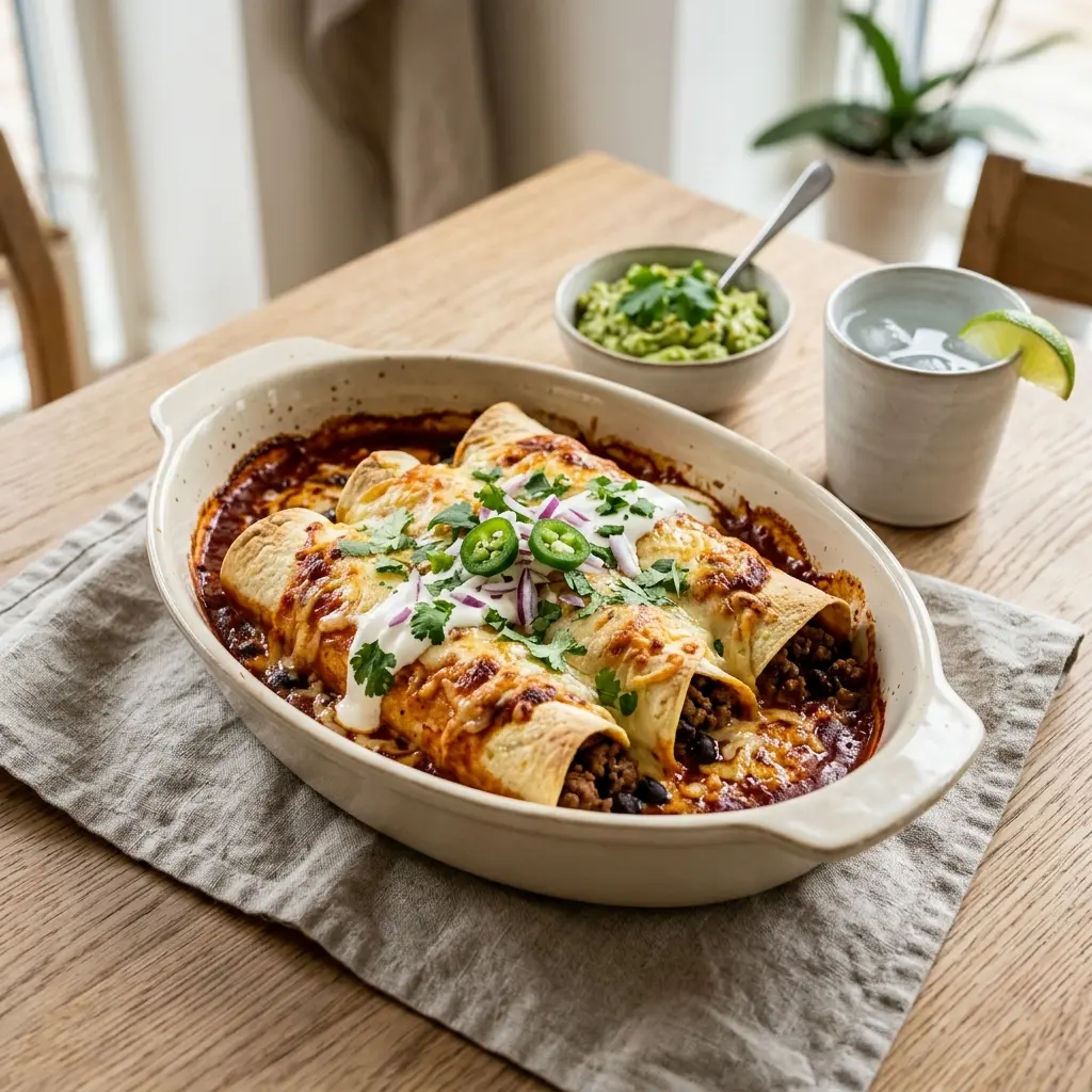 Photo of the finished dish for the recipe Enchiladas with Beef