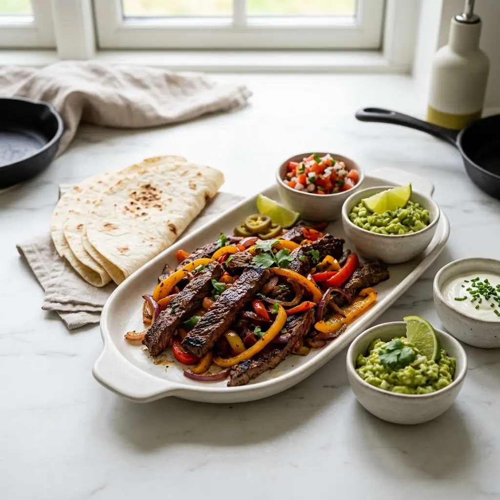 Photo of the finished dish for the recipe Fajitas with Beef