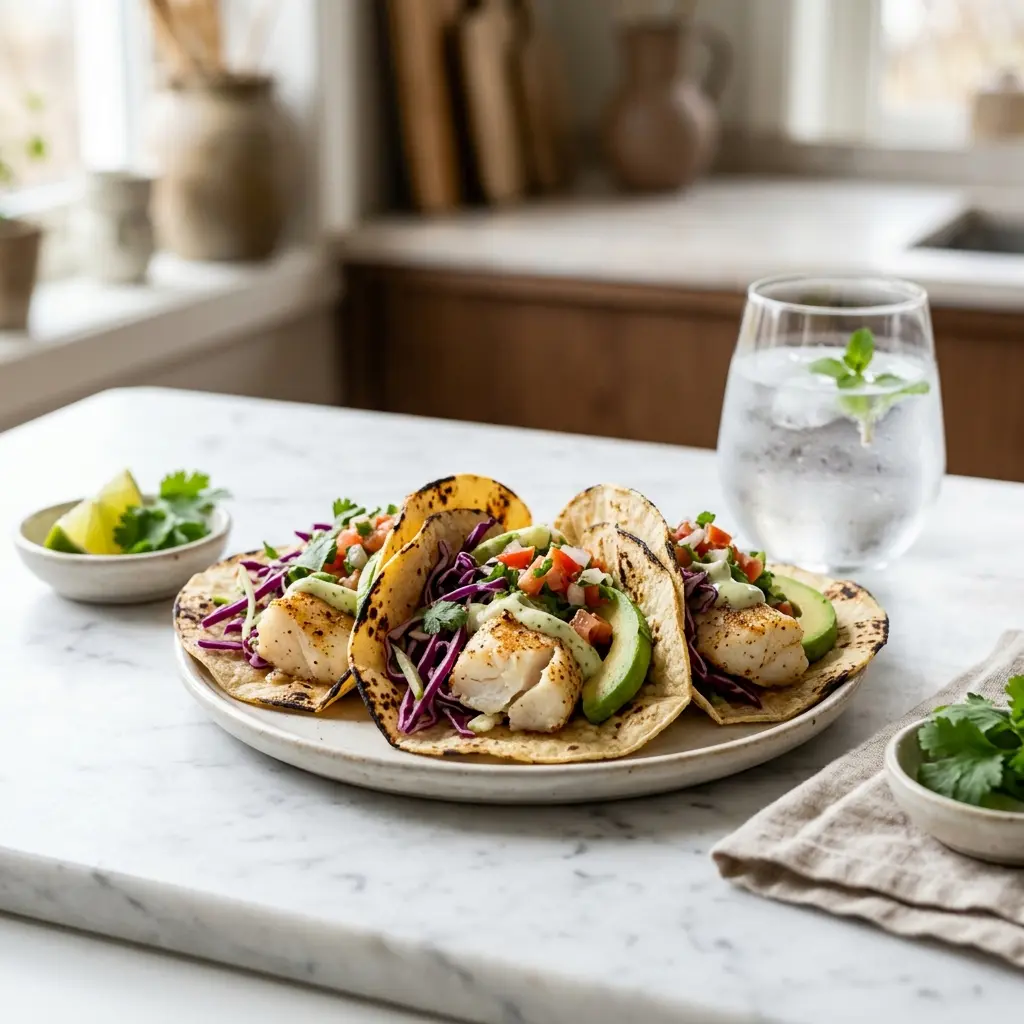 Photo of the finished dish for the recipe Fish Tacos with Cod