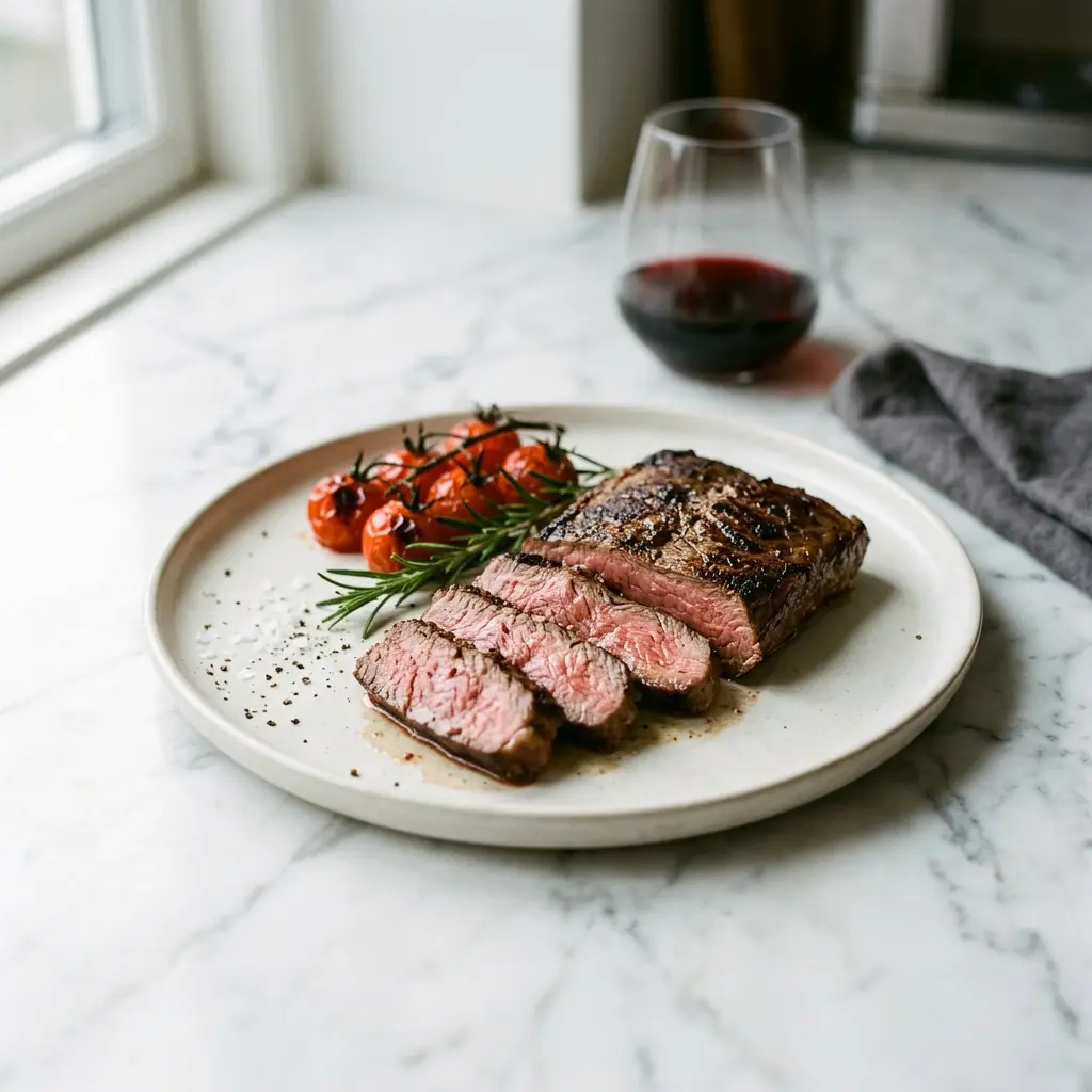 Photo of the finished dish for the recipe Flat Iron Steak