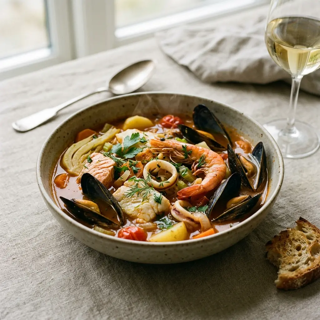 Photo of the finished dish for the recipe French Fish and Seafood Stew