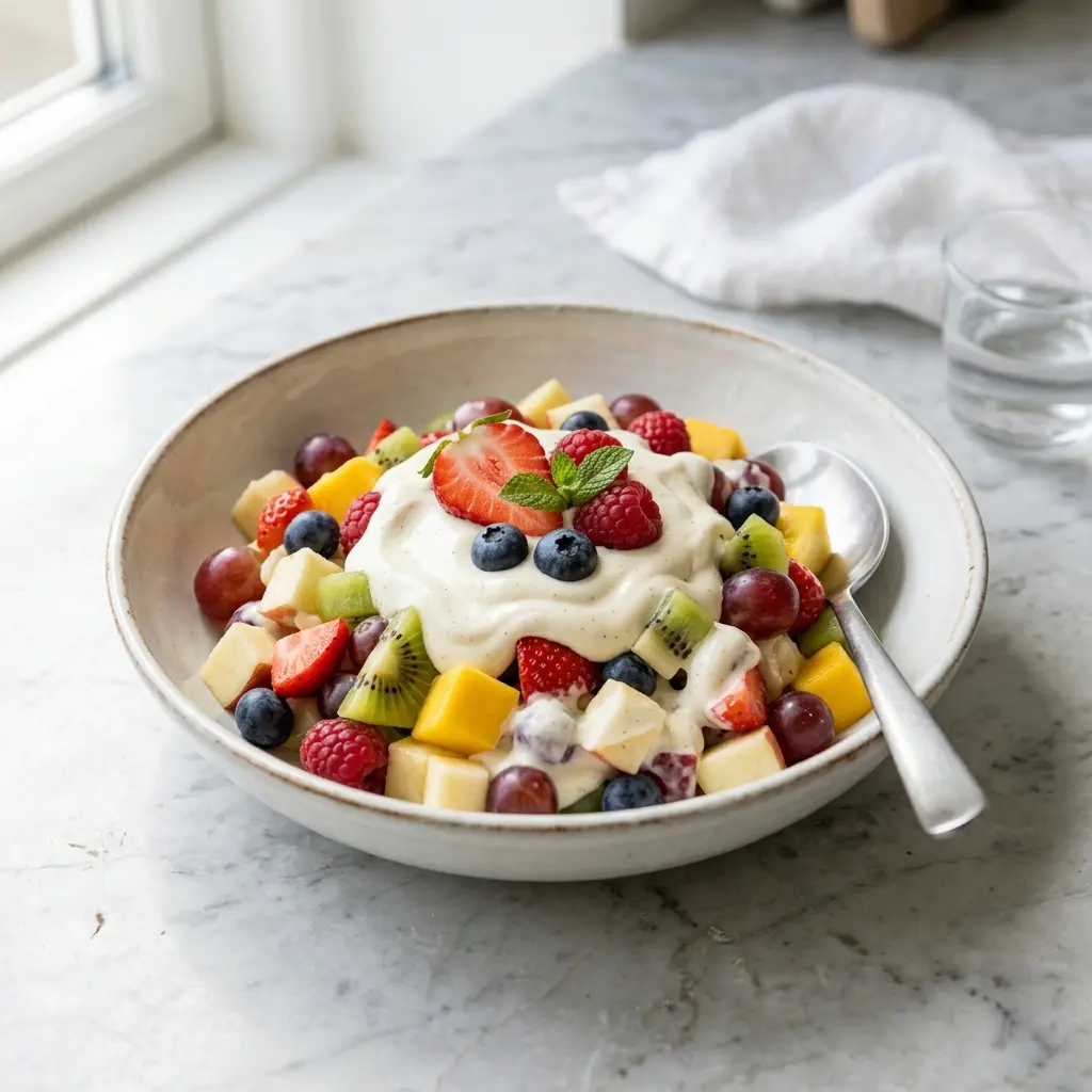 Photo of the salad recipe Fruit Salad with Vanilla Cream
