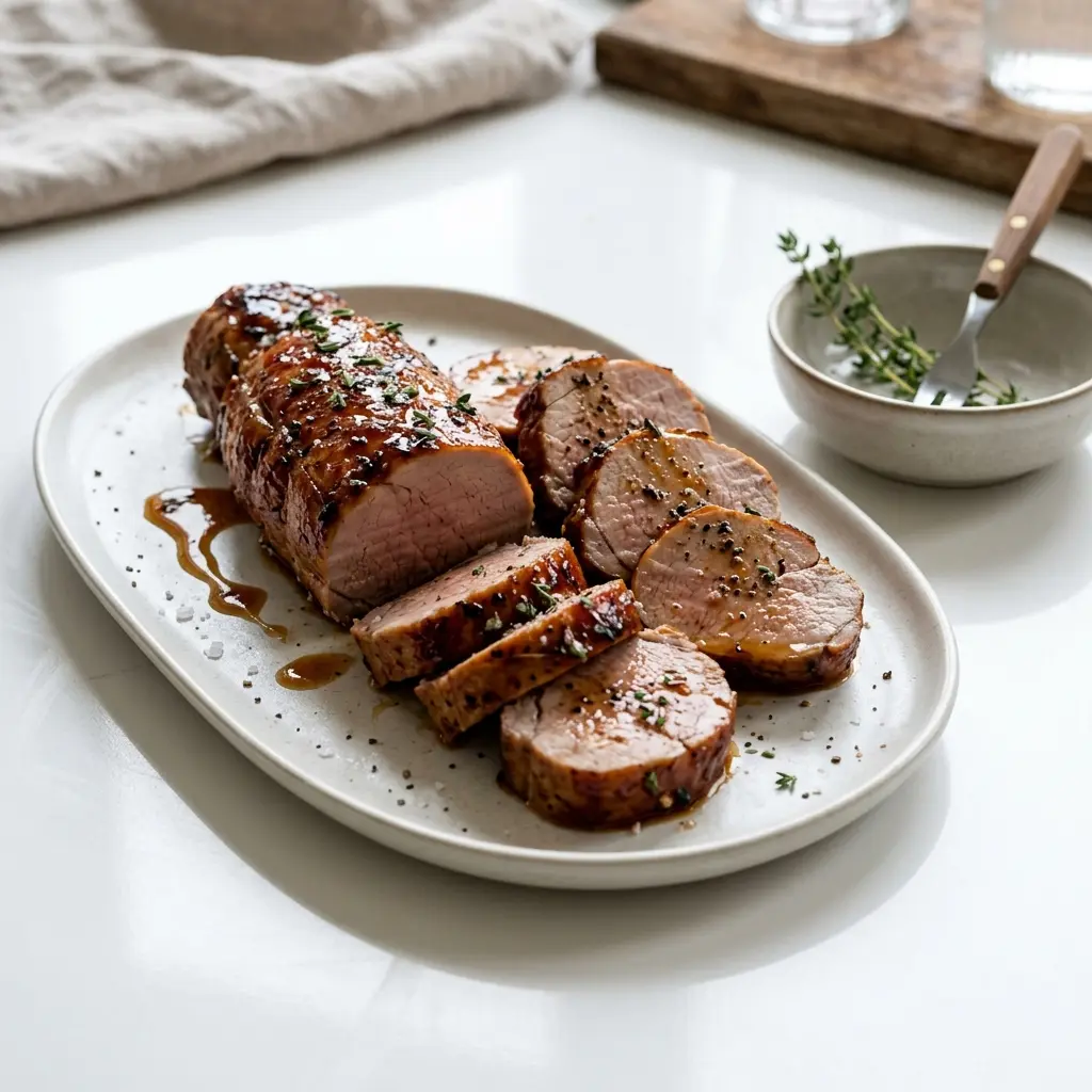 Photo of the finished dish for the recipe Glazed Pork Tenderloin