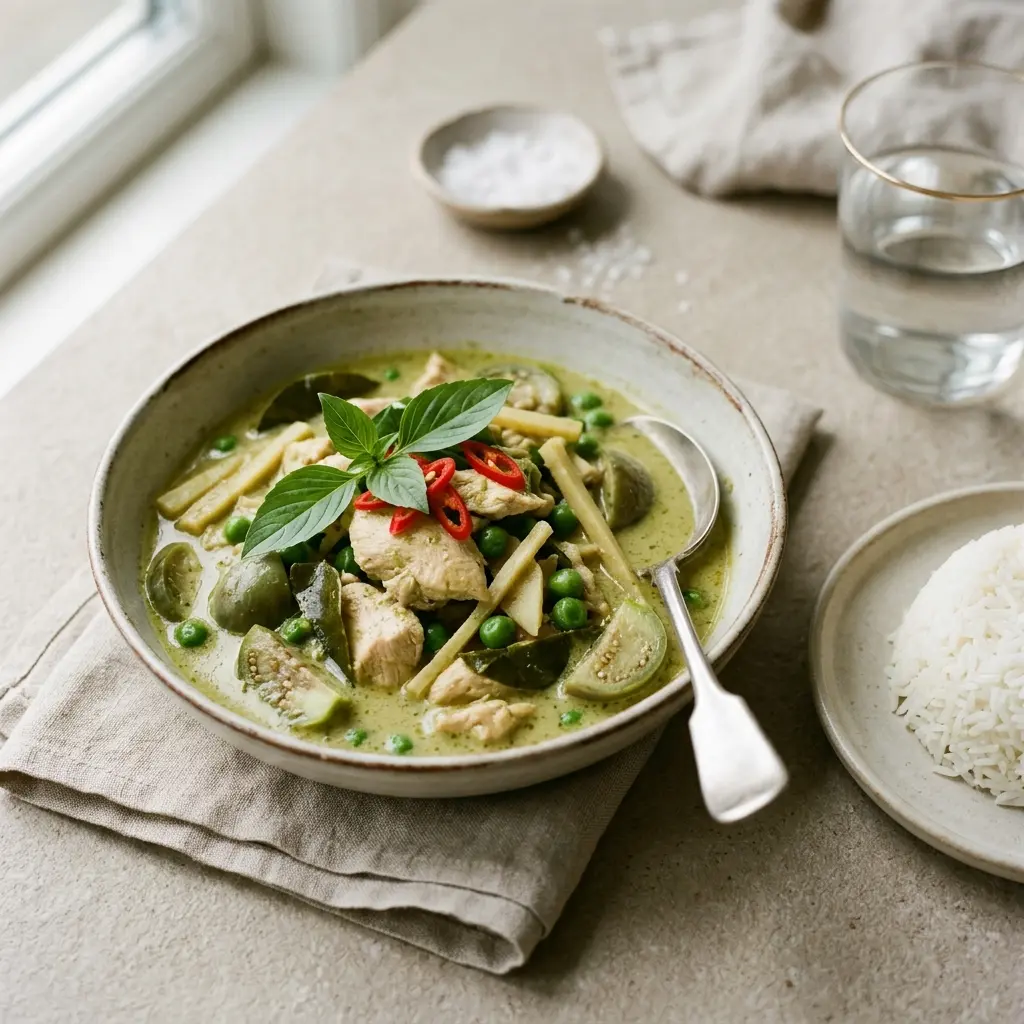 Photo of the finished dish for the recipe Green Chicken Curry