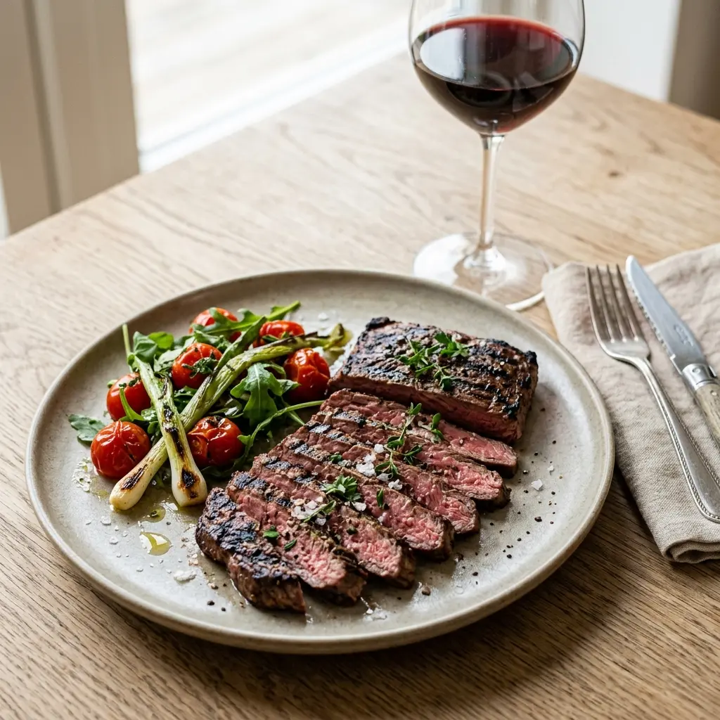 Photo of the finished dish for the recipe Grilled Bavette