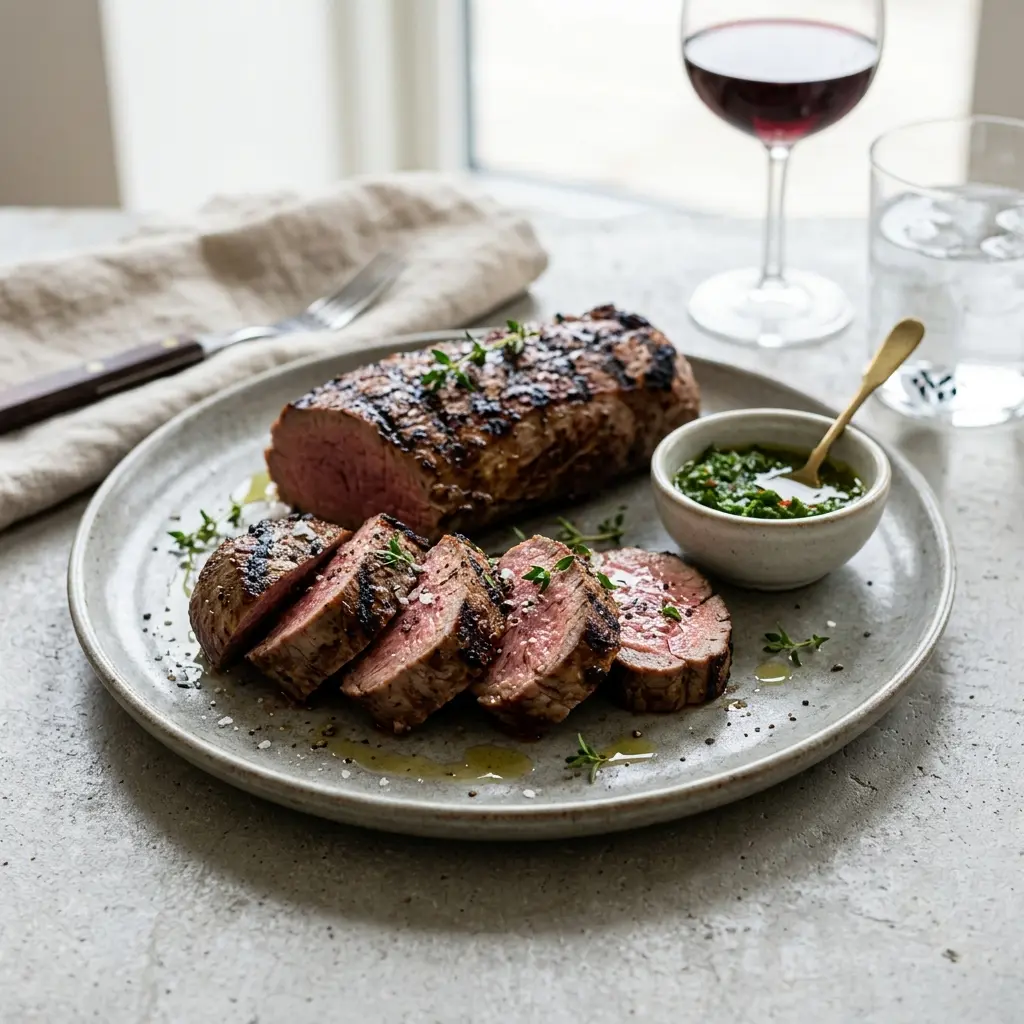 Photo of the finished dish for the recipe Grilled Veal Loin