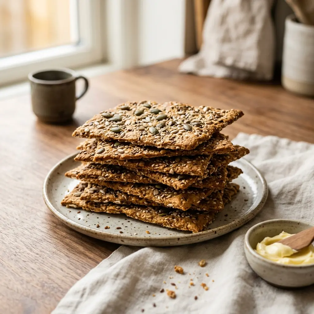 Photo of the finished dish for the recipe Homemade Crispbread