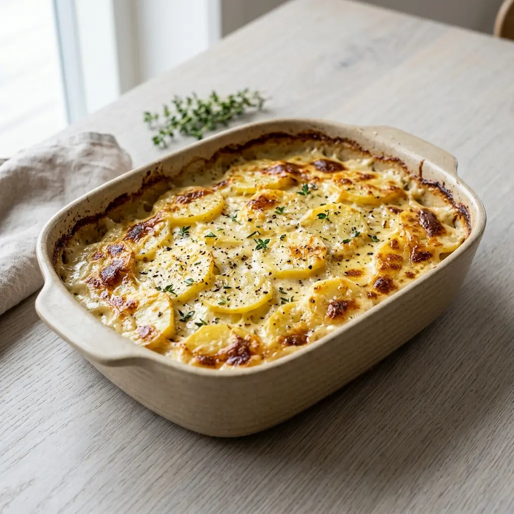 Photo of the finished dish for the recipe Homemade Dauphinoise Potatoes