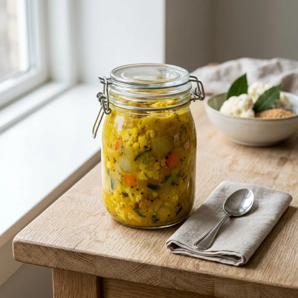 Photo of the finished dish for the recipe Homemade Piccalilli