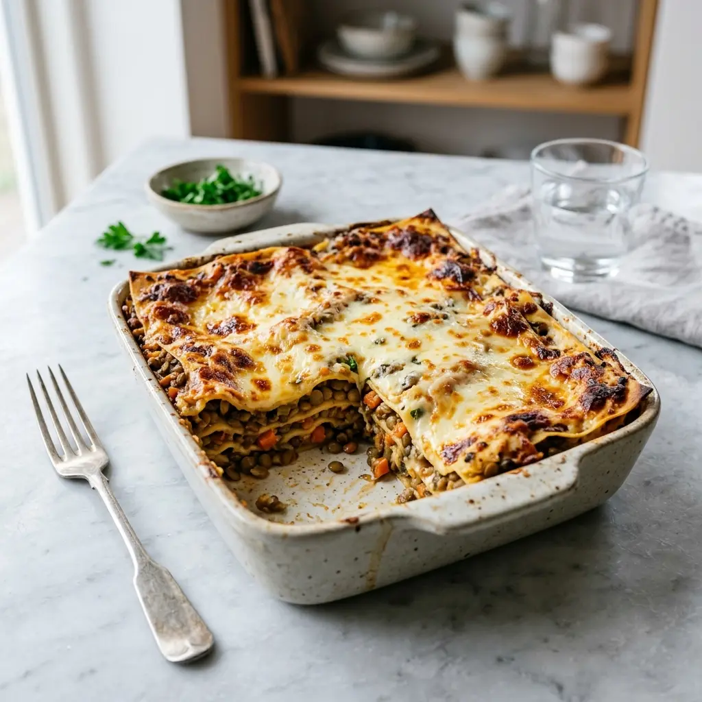 Photo of the finished dish for the recipe Lasagne with Lentils
