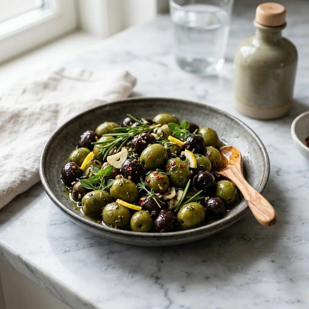 Photo of the finished dish for the recipe Marinated Olives